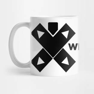 Wrestlethon logo script - Black Mug